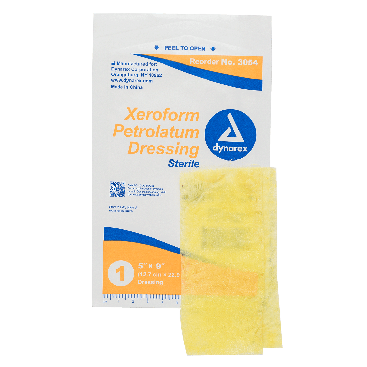 Xeroform Gauze Dressing, 5" x 9", 4/50/cs