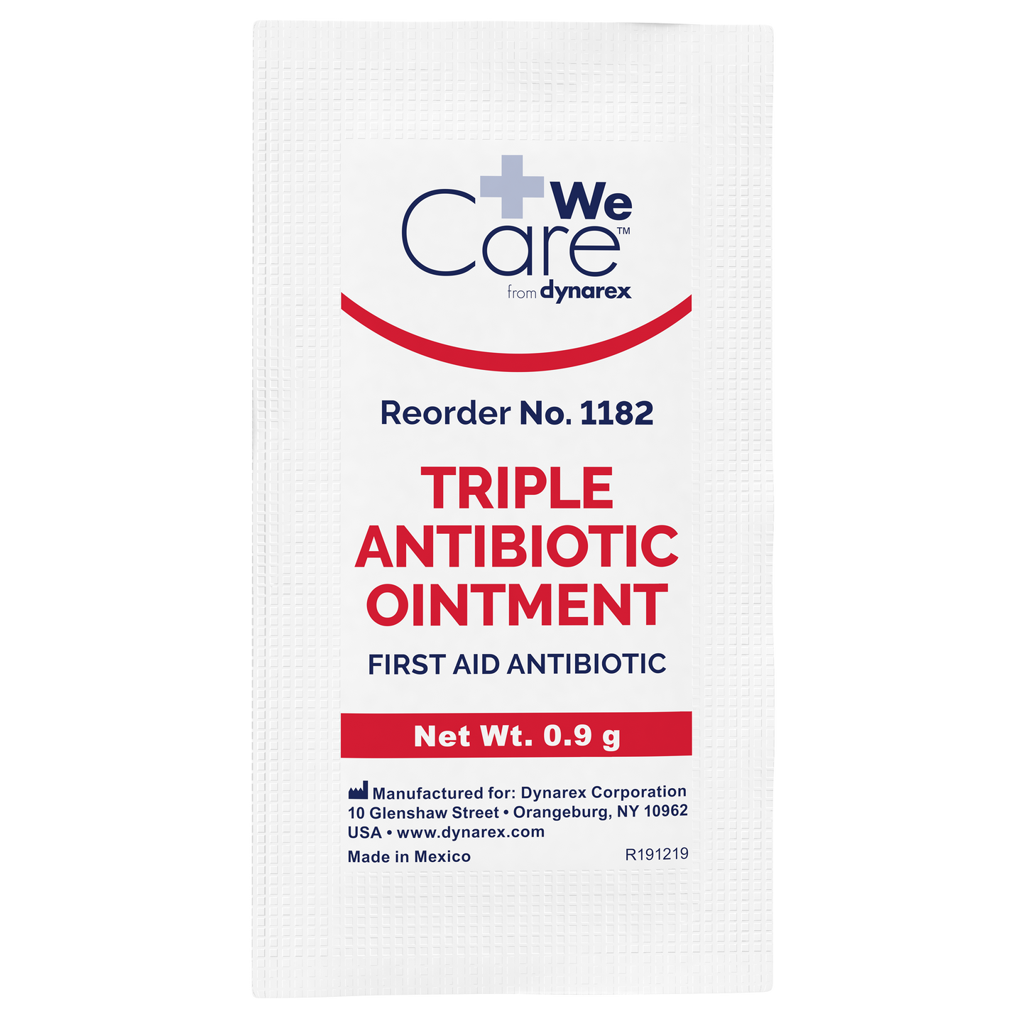 Triple Antibiotic Ointment, 0.9 g Foil Packet, 12/144/cs