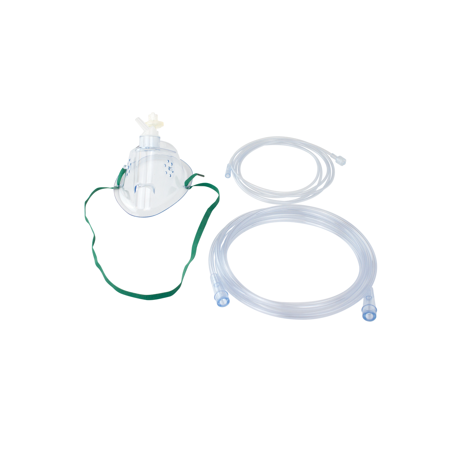 Oxygen CO2 Elongated Mask w/ CO2 sampling line w/ 7' (2.1 m), Pediatric/Male/Male Connector, 25/cs