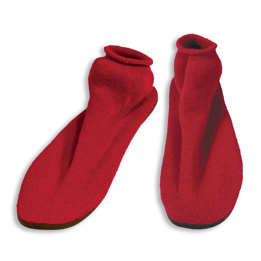 Non Skid Slippers, Small, Red, 12/cs