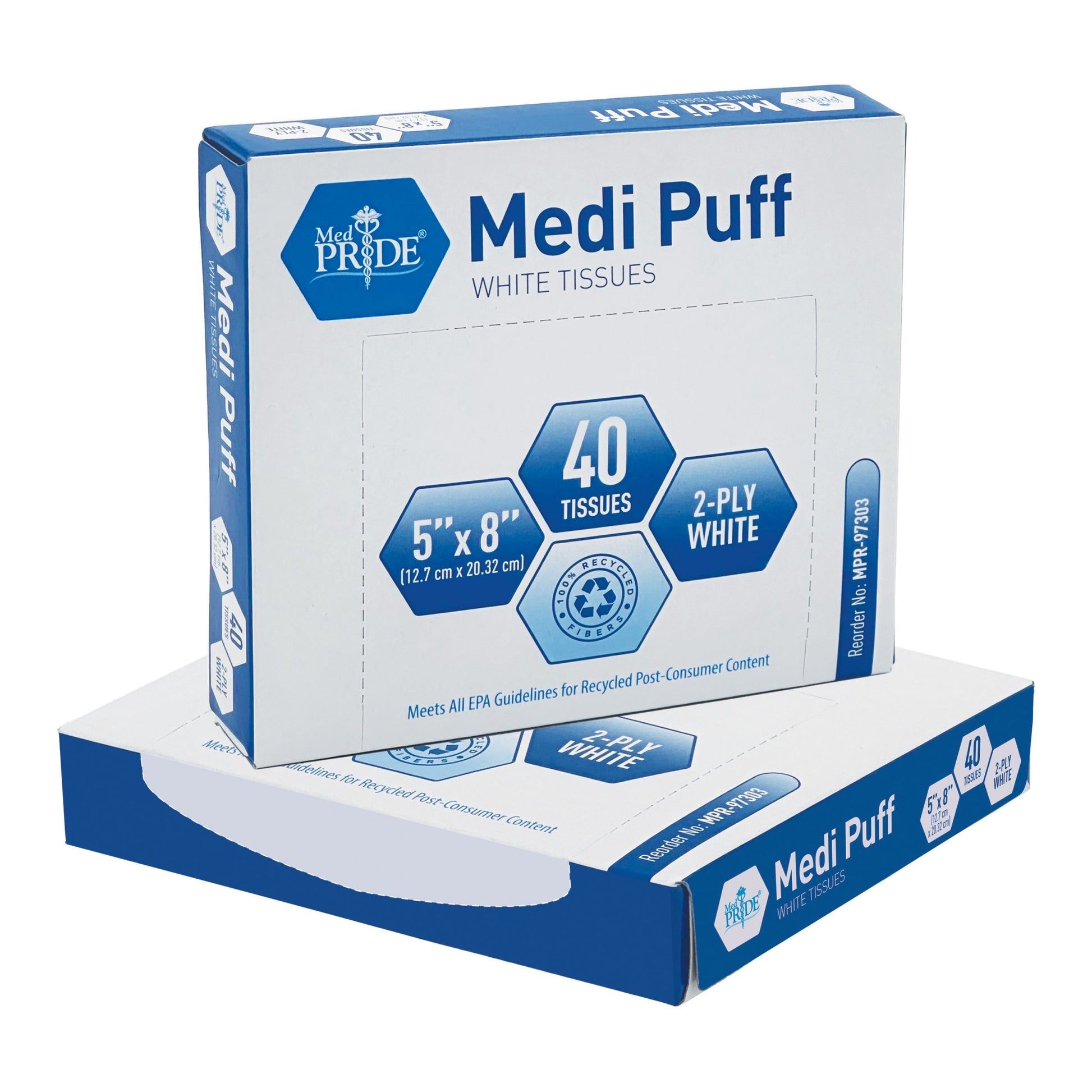 Shield Line Bedside Tissues - 200/40/cs. medical supply