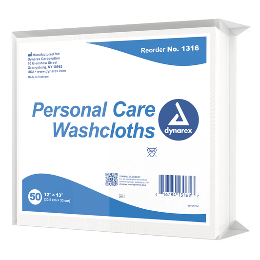 Personal Care Washcloth, 12" x 13", 16/50/cs