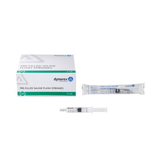 Pre-Filled Saline Flush Syringe, 5mL, 16/30cs