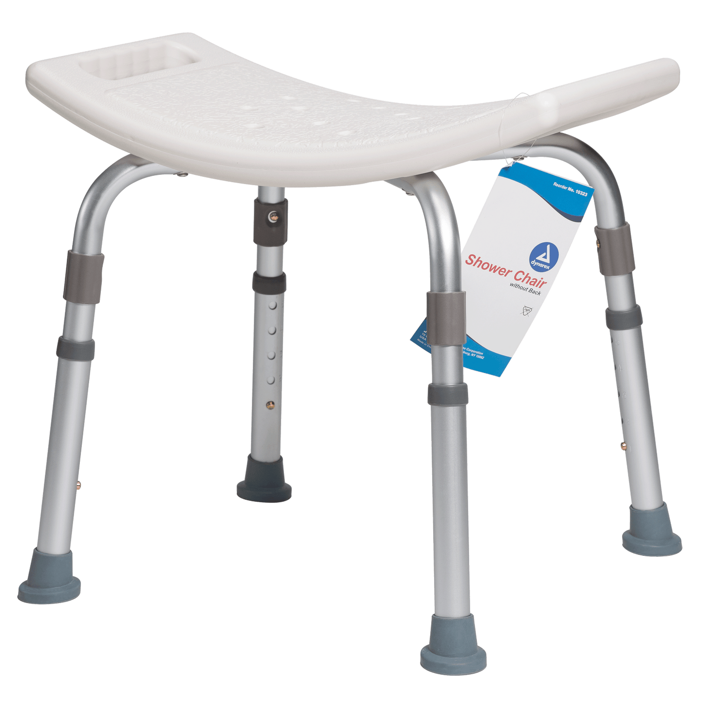 Shower Chair w/out Back, White (10323)