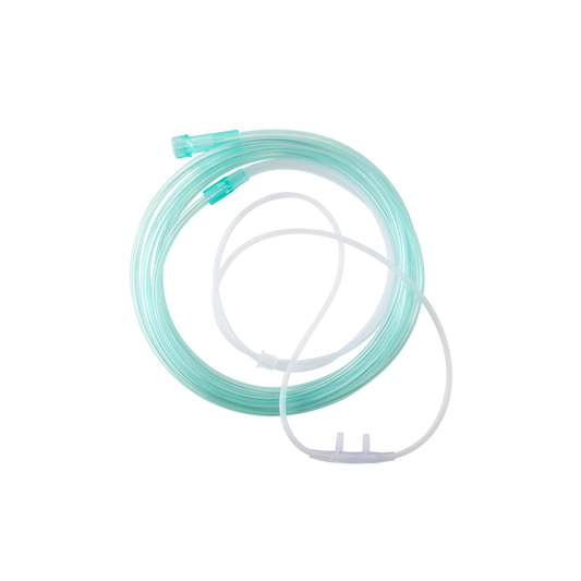 Nasal Oxygen Cannula Standard Tip w/ 7' (2.1 m) Crush Resist, Pediatric/Standard Connector, 50/cs