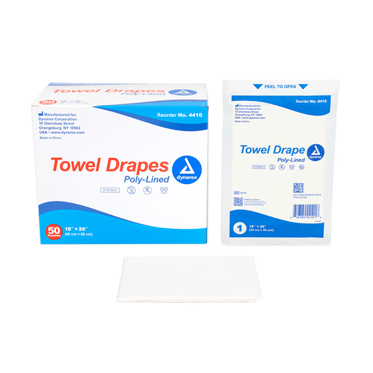 Disposable Towel Drapes Plain - Sterile, 18" x 26", Case (4410)