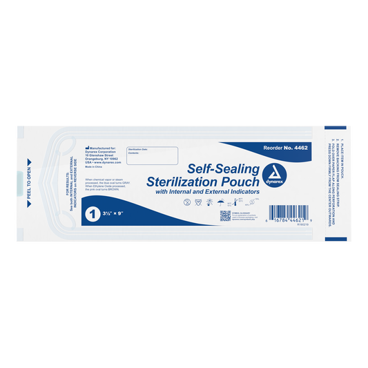 Sterilization Pouches, 3.5" x 9", 20/200/cs