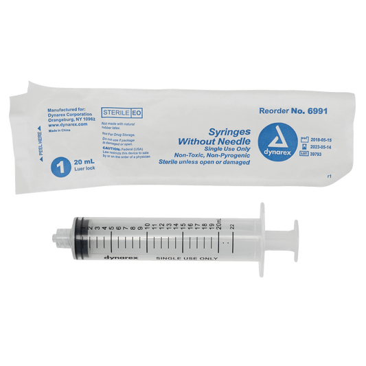 20cc Syringe, Luer Lock, Case (6991)