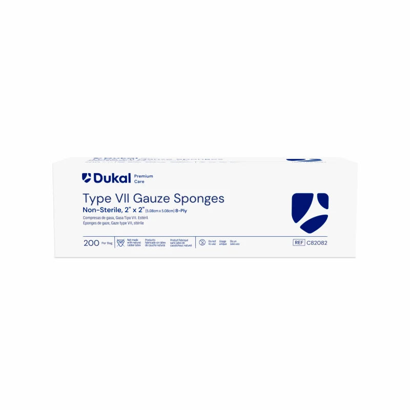 Premium Care Non-Sterile Type VII Gauze Sponges, 8-Ply, 2" x 2" (C82082)