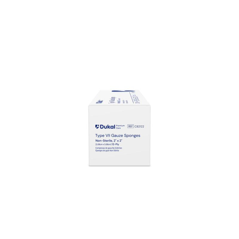 Premium Care Non-Sterile Type VII Gauze Sponges, 12-Ply, 2" x 2" (C82122)
