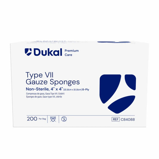Premium Care Non-Sterile Type VII Gauze Sponges, 8-Ply, 4" x 4" (C84088)