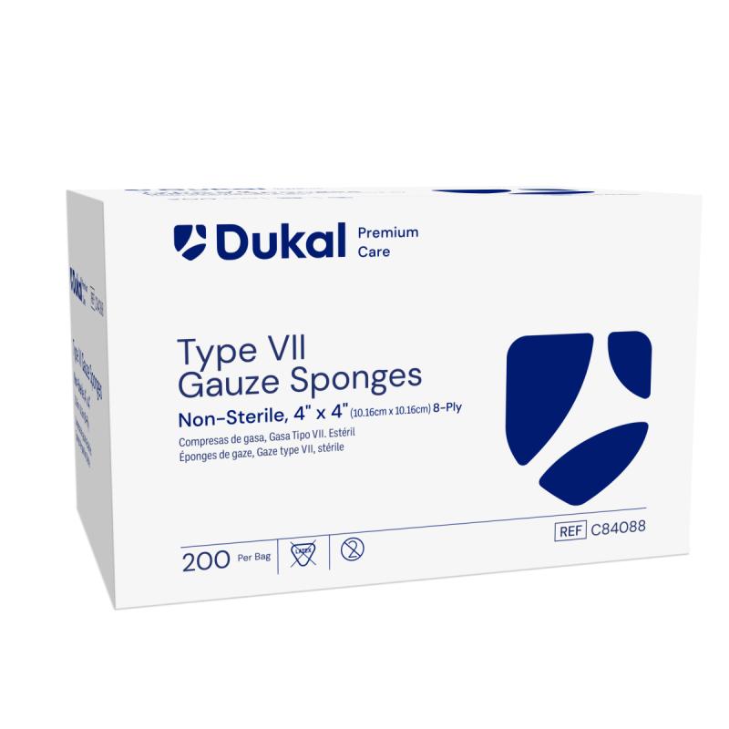 Premium Care Non-Sterile Type VII Gauze Sponges, 8-Ply, 4" x 4" (C84088)