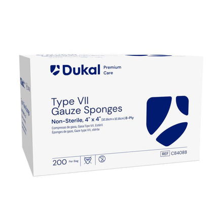 Premium Care Non-Sterile Type VII Gauze Sponges, 8-Ply, 4" x 4" (C84088)
