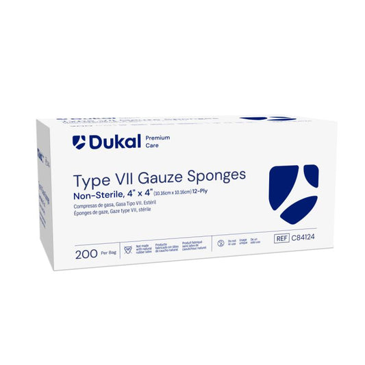 Premium Care Non-Sterile Type VII Gauze Sponges, 12-Ply, 4" x 4" (C84124)