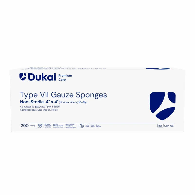 Premium Care Non-Sterile Type VII Gauze Sponges, 16-Ply, 4” x 4” (C84166)