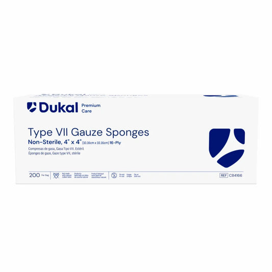 Premium Care Non-Sterile Type VII Gauze Sponges, 16-Ply, 4” x 4” (C84166)