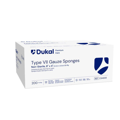 Premium Care Non-Sterile Type VII Gauze Sponges, 12-Ply, 8" x 4" (C84688)