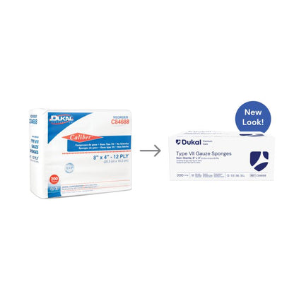 Premium Care Non-Sterile Type VII Gauze Sponges, 12-Ply, 8" x 4" (C84688)
