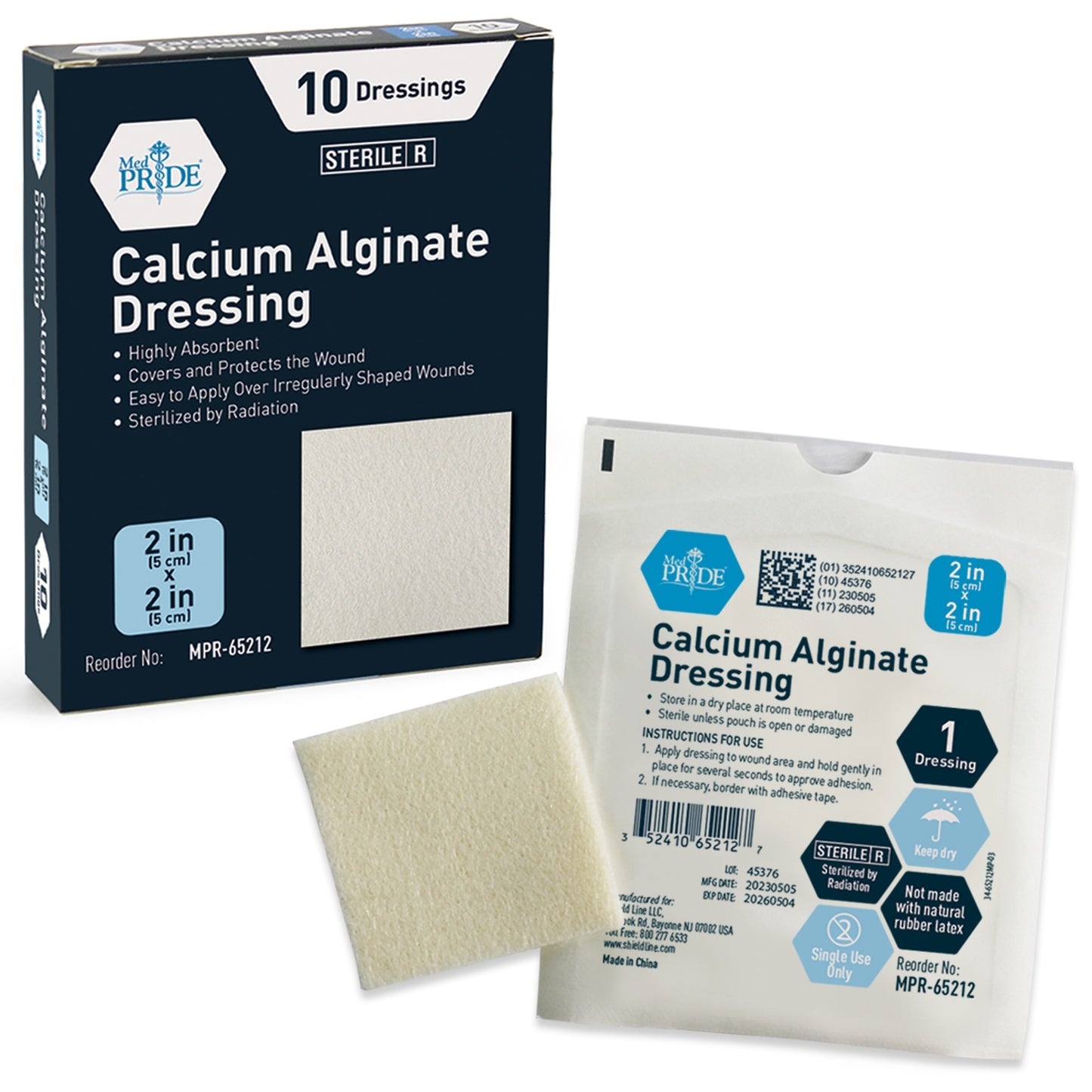 Shield Line Calcium Alginate Dressing - 20/10/cs medical supply