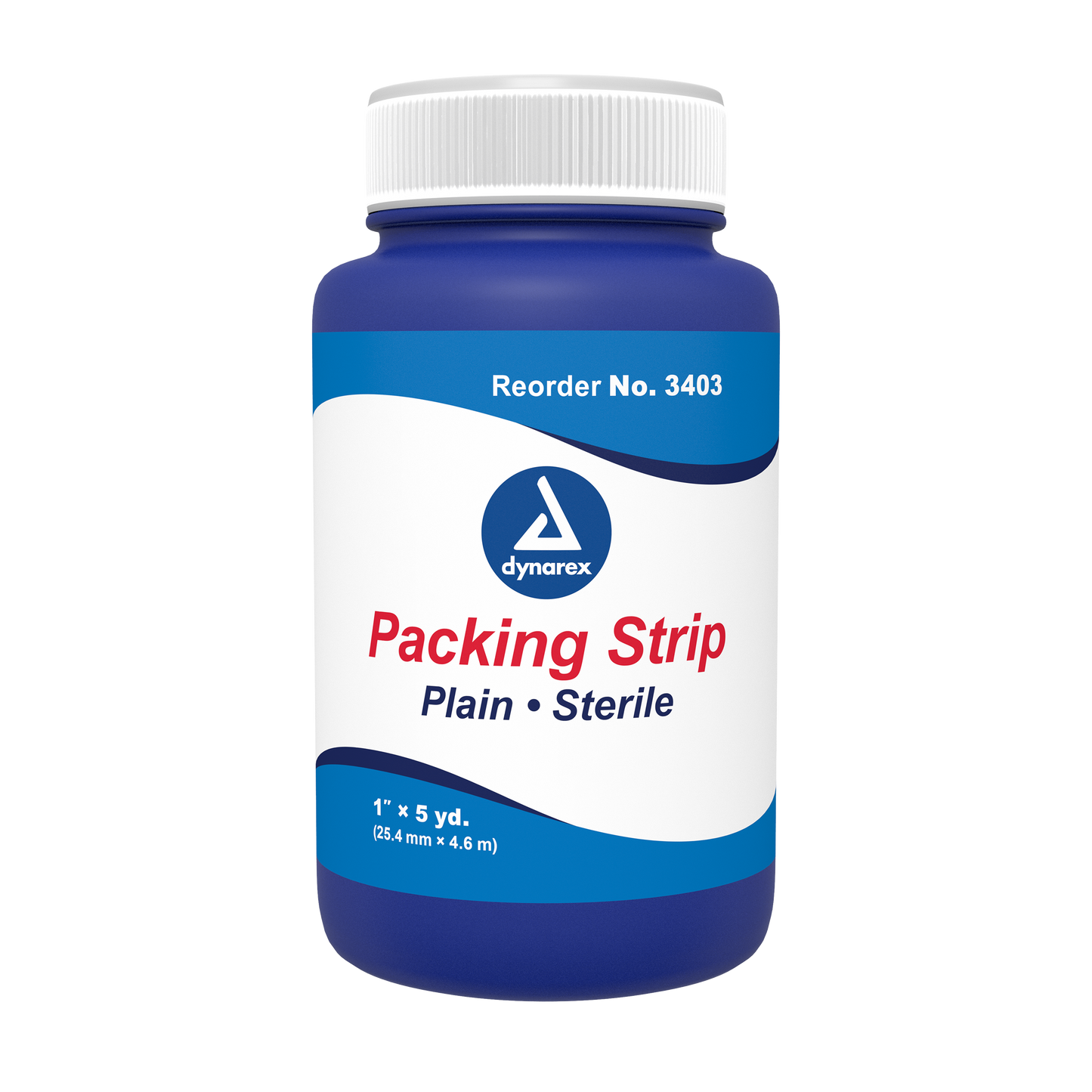 Packing Strips Plain - Sterile, 1" x 5 yd, 12/cs