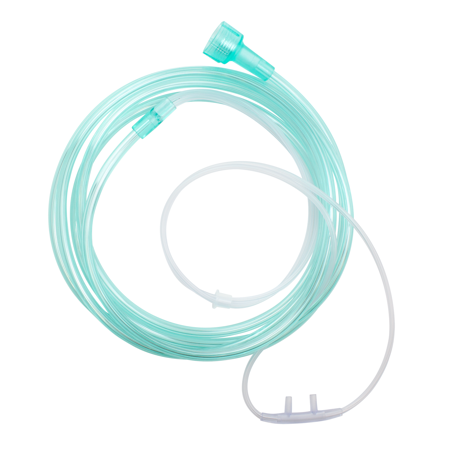 Nasal Oxygen Cannula Standard Tip w/ 7' (2.1 m) Crush Resist, Pediatric/Universal Connector, 50/cs