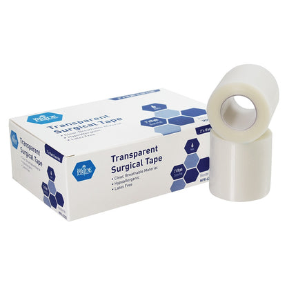 Shield Line Clear Surgical Tape - 2" x 10 Yds. -12/6/cs. medical supply view 2
