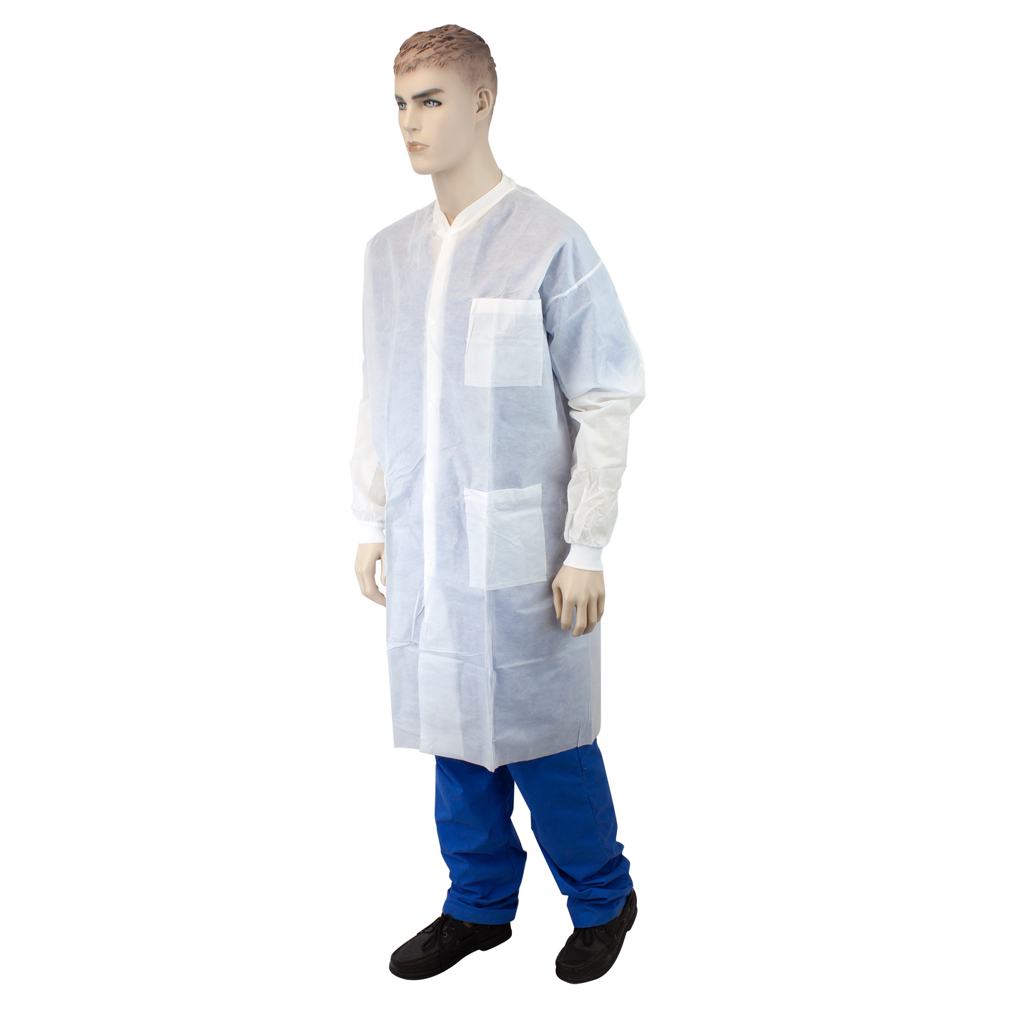 Lab Coat w/ Pockets, Small, White, 3/10/cs