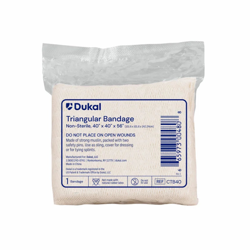 Non-Sterile Triangular Bandage, 40" x 40" x 56" (CTB40)