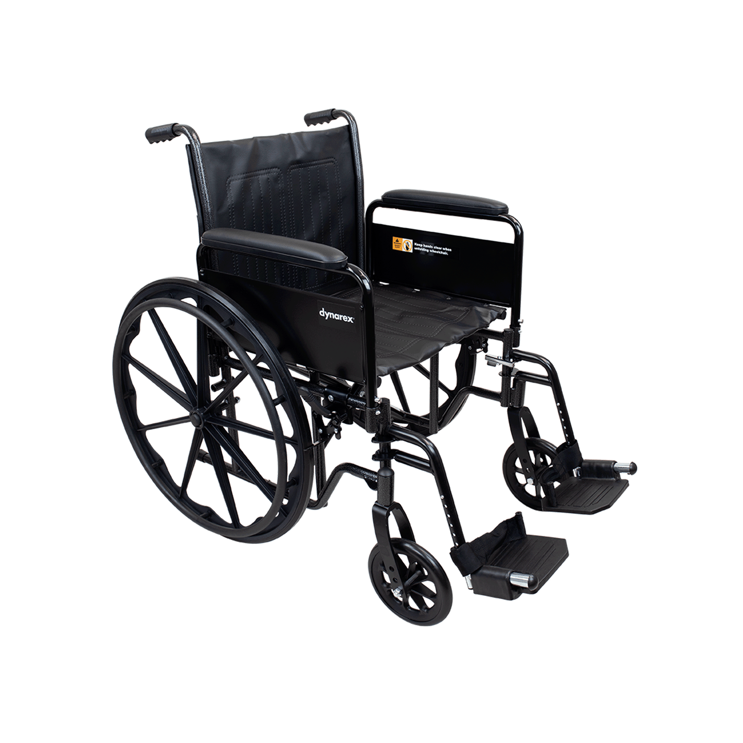 DynaRide S2 Wheelchair - 20" x 16" w/ Detach Full Arm FR, Silver Vein, 1pc/cs