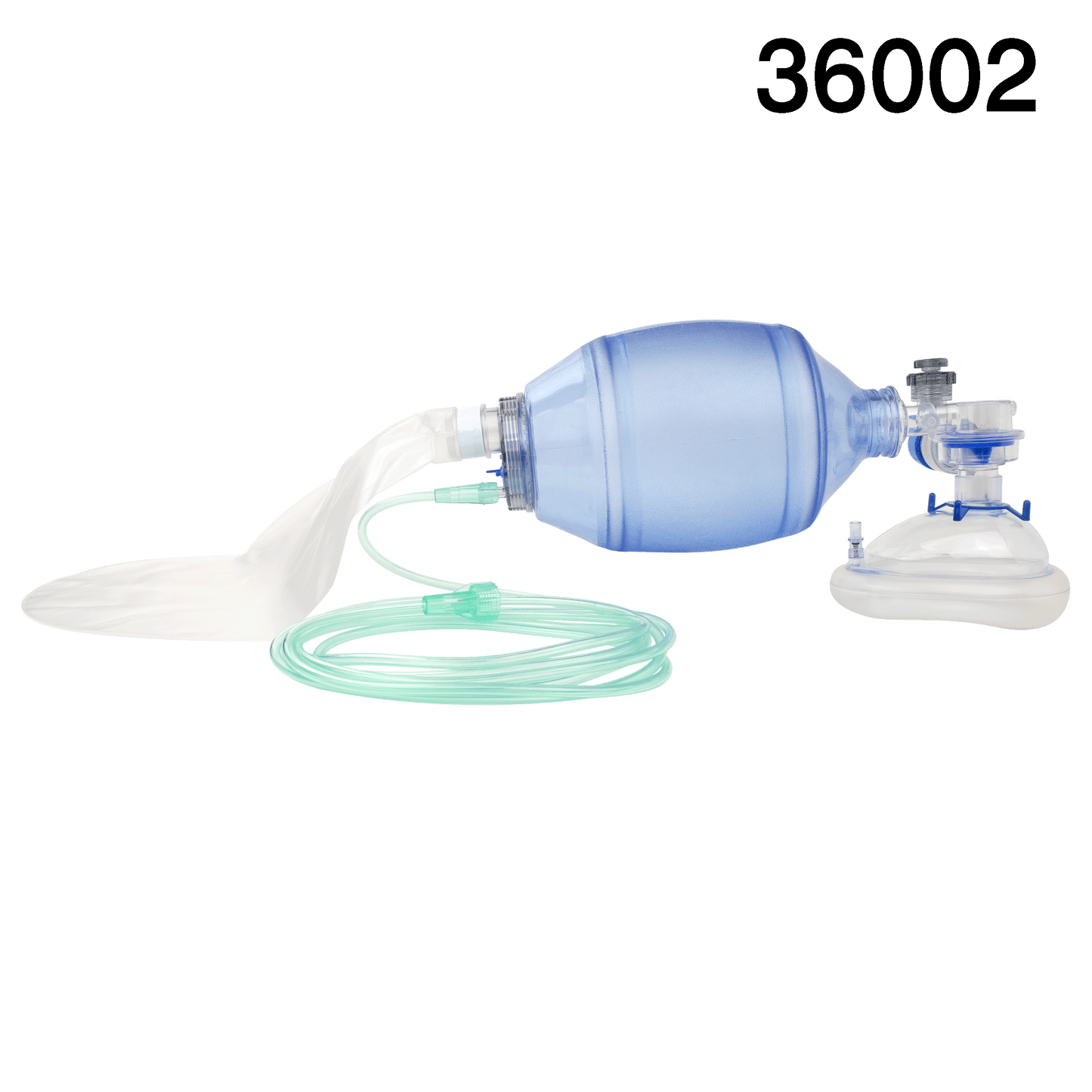 Manual Pulmonary Resuscitator (MPR) Mask, Reservoir Bag, Oxy, Adult, 6/cs