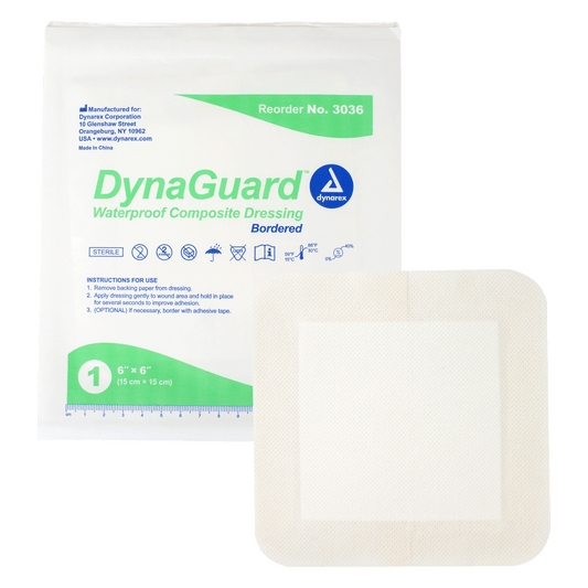 DynaGuard - Waterproof Composite Dressing, 6" x 6", Case (3036)