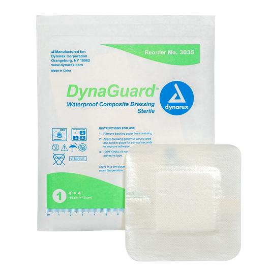 DynaGuard - Waterproof Composite Dressing, 4" x 4", Case (3035)