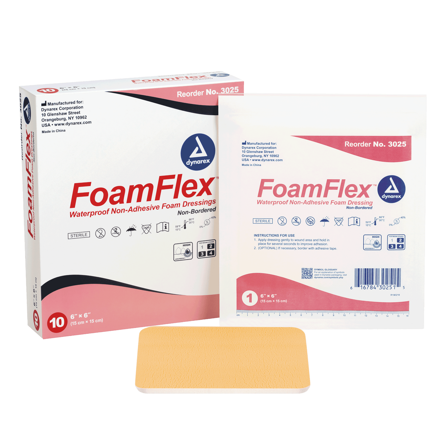 FoamFlex - Non-Adhesive Waterproof Foam, 6" x 6", 12/10/cs