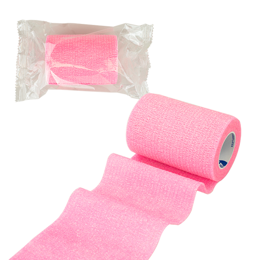 Sensi Wrap, Self-Adherent Wrap - Latex Free, 1" x 5 yds Pink, 30/cs