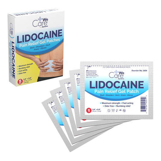 Lidocaine Pain Relief Gel-Patch, 10 cm x 14 cm, 12/5/cs