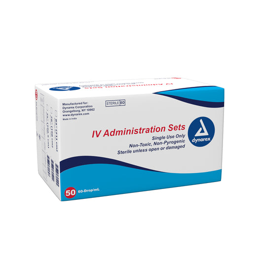 IV Administration Set - 60 Drop, 83", 1 Needleless Port, 1 Inje, 50/bx