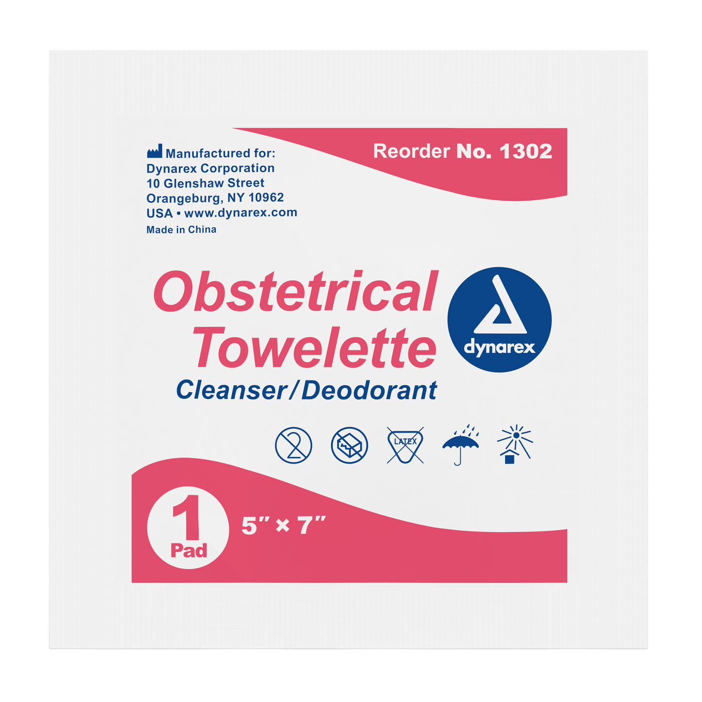 Obstetrical Towelettes, 5" x 7", 10/100/cs