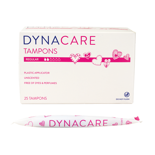 Regular Tampons Plastic Applicator, 6-9gr absorbency, 9/25/cs