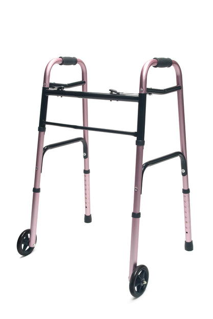 Graham Field Evrydy Wlkr W/whls Dual Rl Pnk Adult, 1 Ea, Lumex medical supply