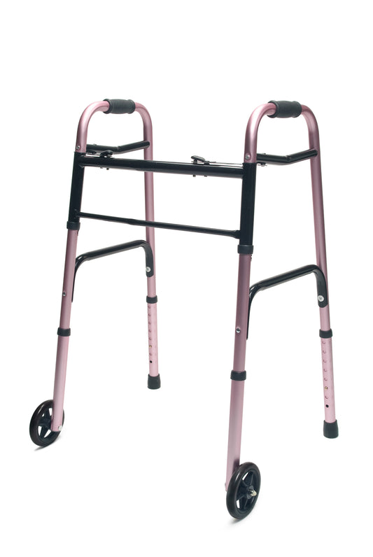 Graham Field Evrydy Wlkr W/whls Dual Rl Pnk Adult, 1 Ea, Lumex medical supply