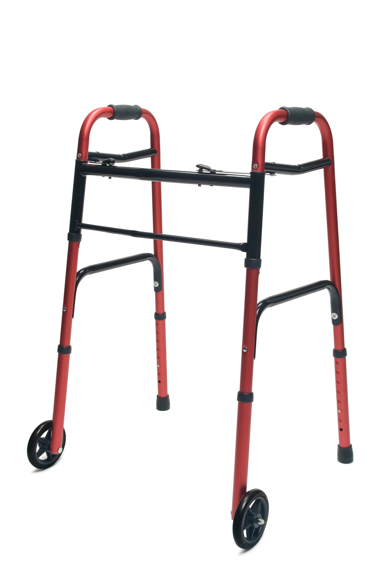 Graham Field Evrydy Wlkr W/whls Dual Rl Red Adult, 1 Ea, Lumex medical supply