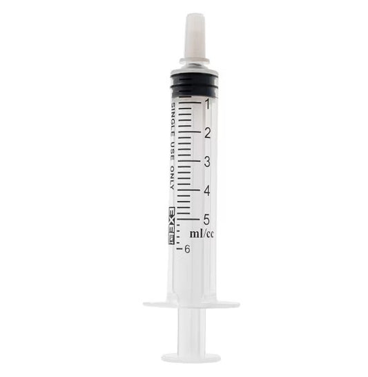Exel Syringe, Luer Slip, 5-6cc, With Cap, Box (26231)