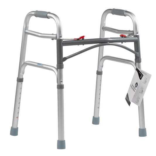 Junior Two Button Folding Walker, 25" - 32", 1pc/bag,4bags/cs