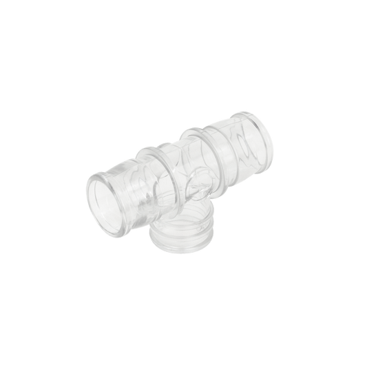 Nebulizer Tee Connector, Standard 22 mm OD x 18 mm ID x, 50/cs