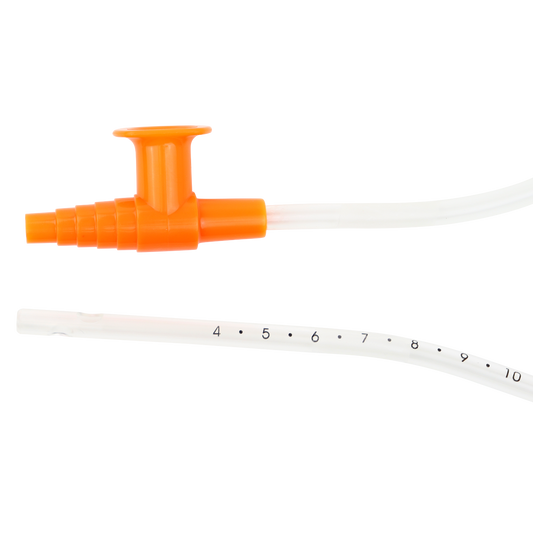 Single Suction Catheter - Graduated w/ Control Valve, 16 Fr, Adult, 50/cs