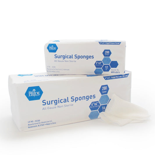 Shield Line Gauze Sponge - N/s - 3x3 - 12 Ply - 20/200/cs. (4M) medical supply