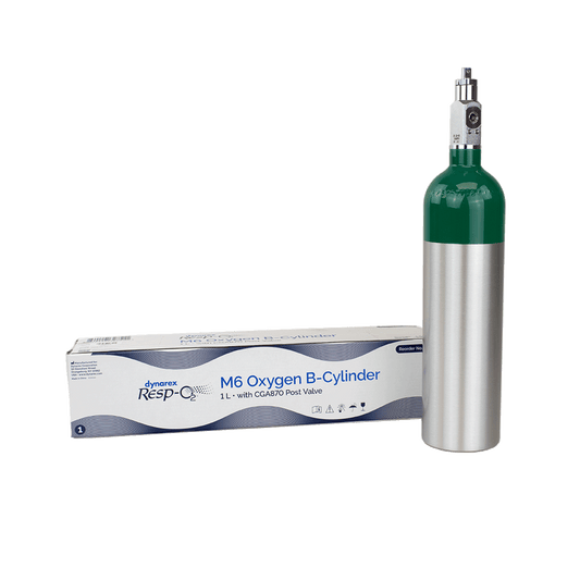 M6 - Oxygen B-Cylinder w/ CGA870 Post Valve, 1 L, 1pc/cs