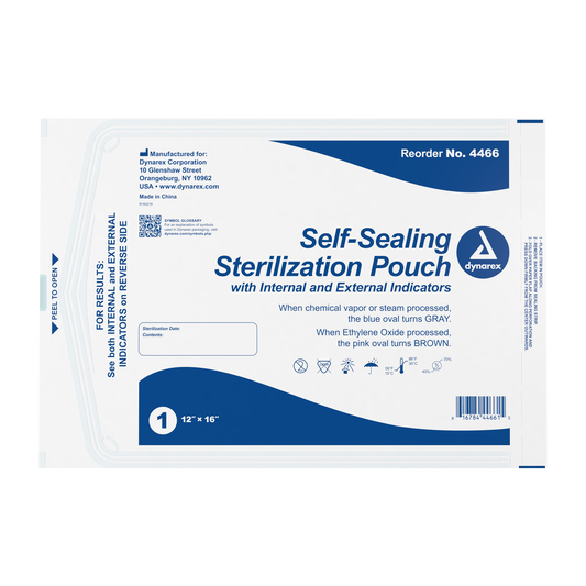 Sterilization Pouches, 12" x 16", 5/200/cs