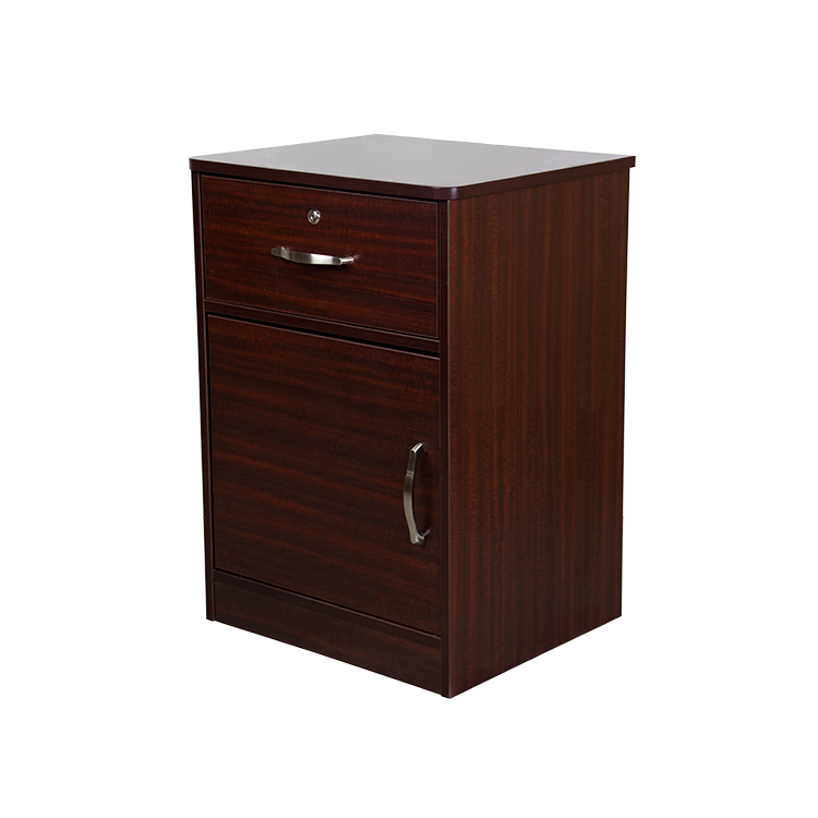 One Door / One Drawer Nightstand, Mahogany, 1pc/cs