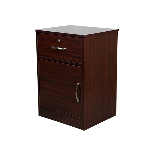 One Door / One Drawer Nightstand, Mahogany, 1pc/cs